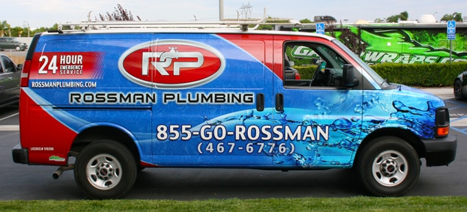 Rossman Plumbing Van min