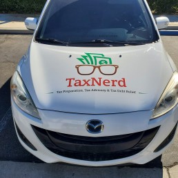 Tax Nerd – Mazda 5 Grand Touring – Hood Wrap